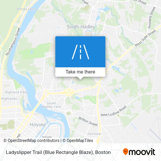 Ladyslipper Trail (Blue Rectangle Blaze) map