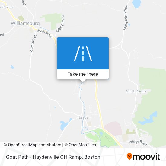 Goat Path - Haydenville Off Ramp map