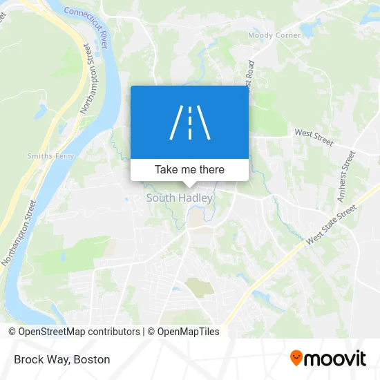 Brock Way map