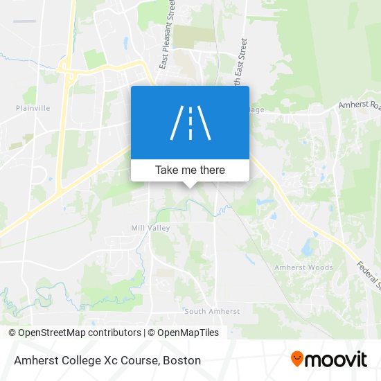 Mapa de Amherst College Xc Course