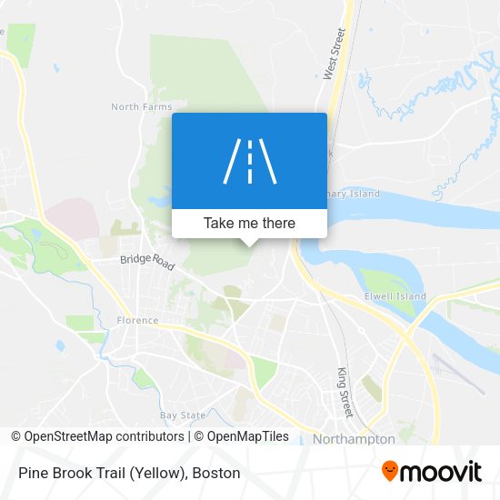 Mapa de Pine Brook Trail (Yellow)