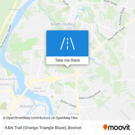 K&N Trail (Orange Triangle Blaze) map