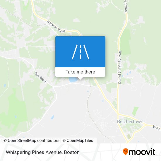 Mapa de Whispering Pines Avenue