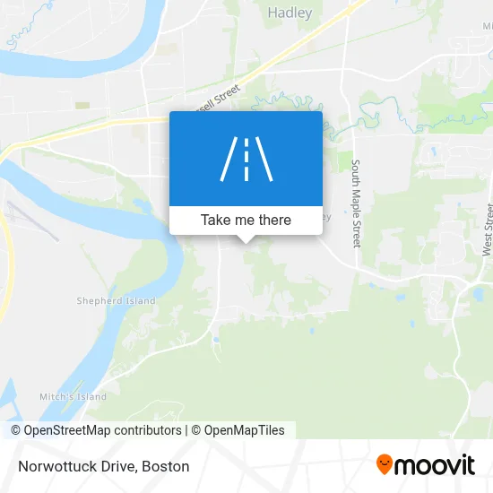 Norwottuck Drive map