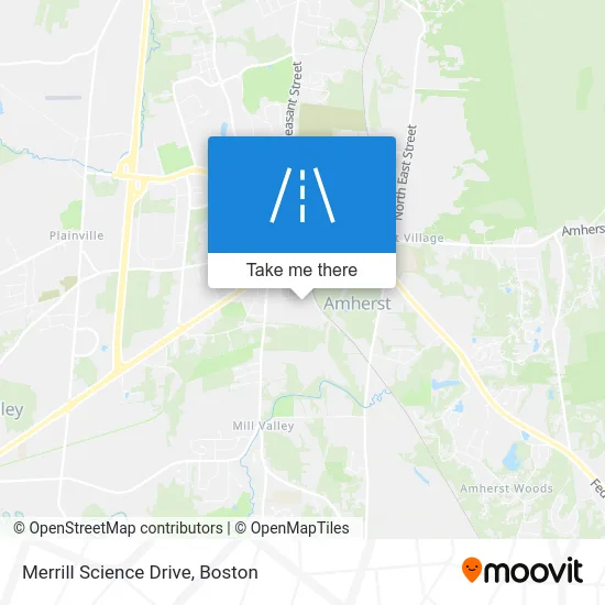 Merrill Science Drive map