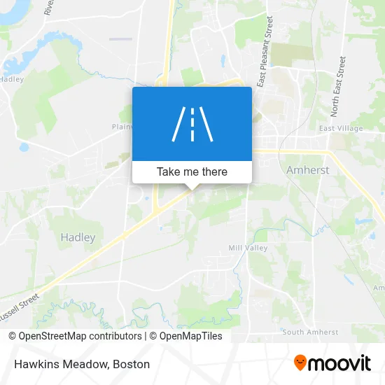 Hawkins Meadow map