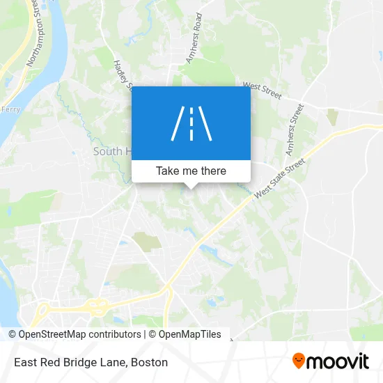 East Red Bridge Lane map