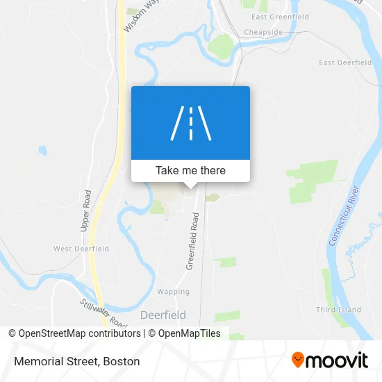 Memorial Street map