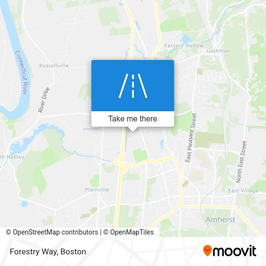 Forestry Way map