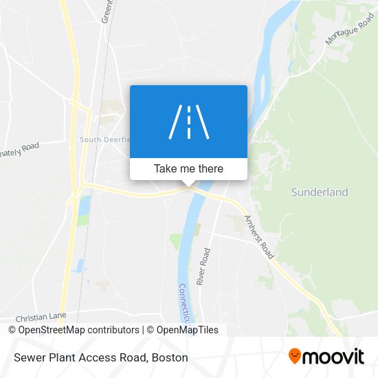 Sewer Plant Access Road map