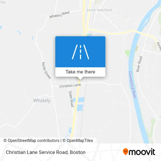 Christian Lane Service Road map