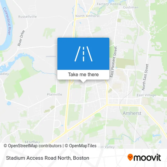 Stadium Access Road North map