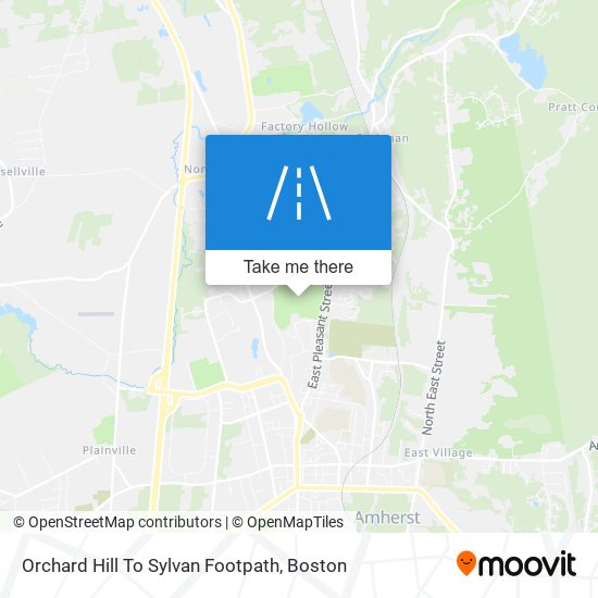 Mapa de Orchard Hill To Sylvan Footpath