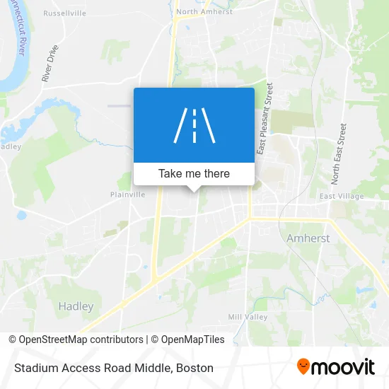 Stadium Access Road Middle map