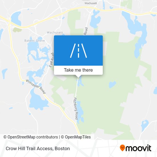 Mapa de Crow Hill Trail Access