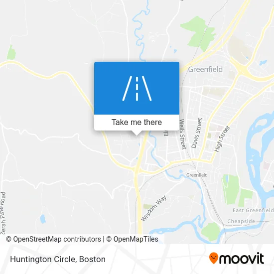 Huntington Circle map