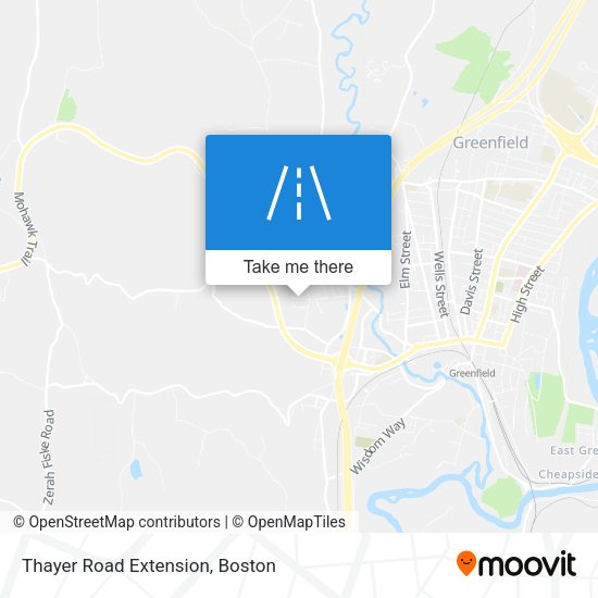 Thayer Road Extension map