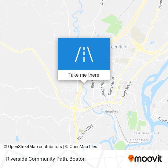 Mapa de Riverside Community Path