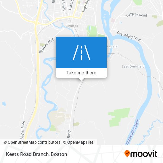 Keets Road Branch map