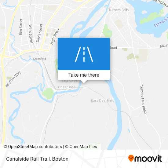 Canalside Rail Trail map