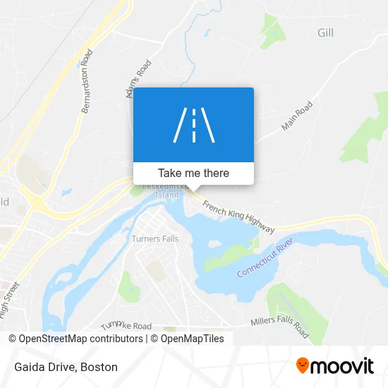 Gaida Drive map