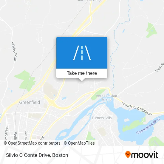 Silvio O Conte Drive map