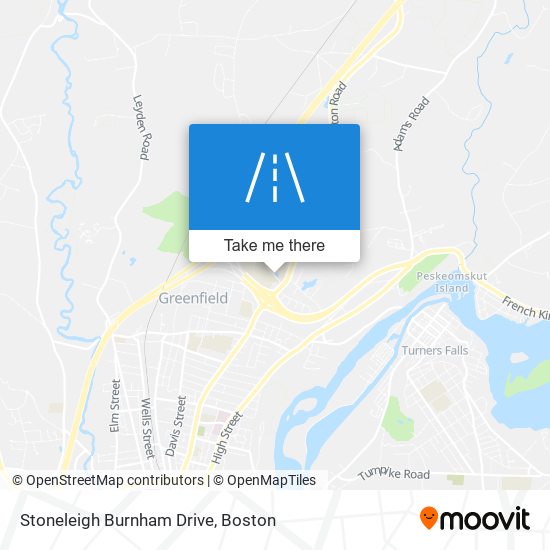 Mapa de Stoneleigh Burnham Drive