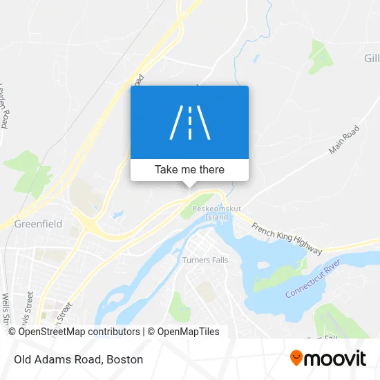 Old Adams Road map