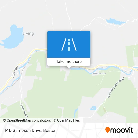 P D Stimpson Drive map