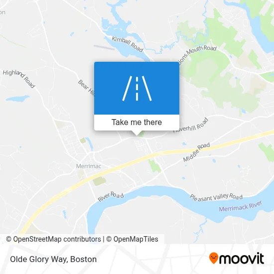 Olde Glory Way map