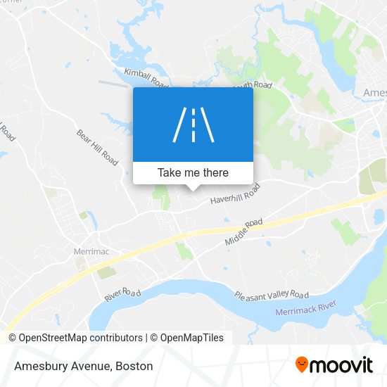 Mapa de Amesbury Avenue
