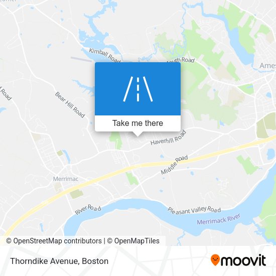 Mapa de Thorndike Avenue