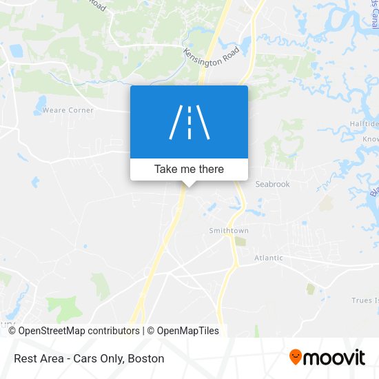 Rest Area - Cars Only map