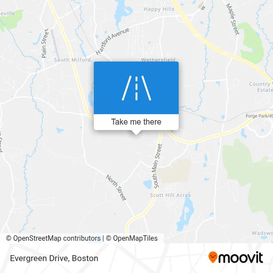 Evergreen Drive map