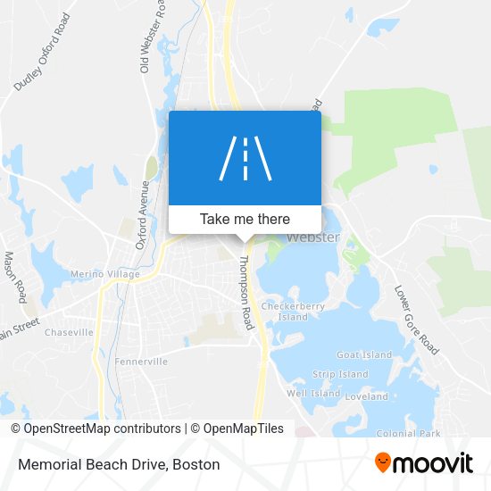 Memorial Beach Drive map