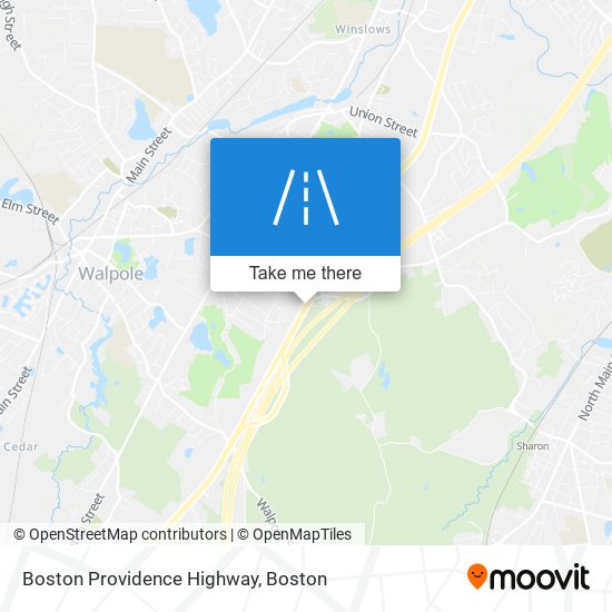 Mapa de Boston Providence Highway