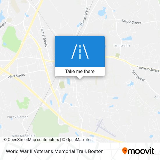 World War II Veterans Memorial Trail map