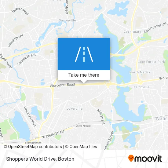 Shoppers World Drive map
