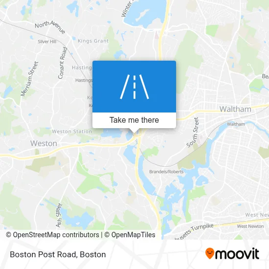 Boston Post Road map