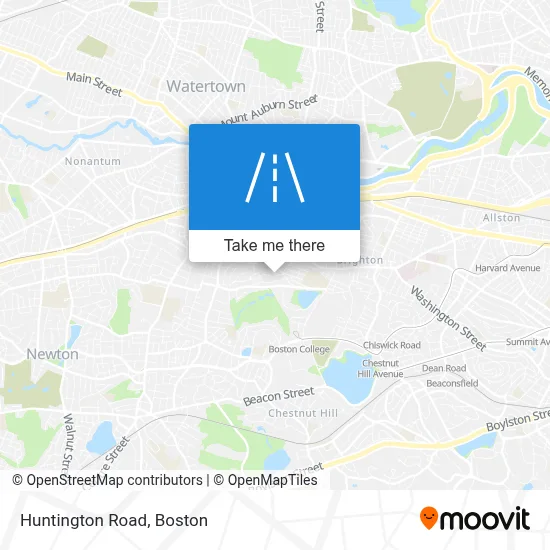 Huntington Road map