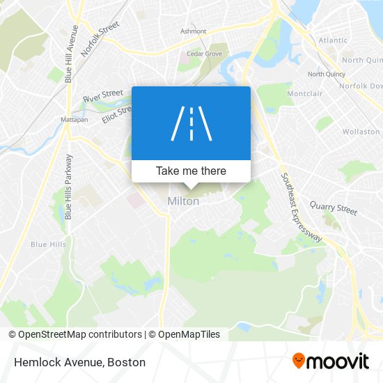 Mapa de Hemlock Avenue