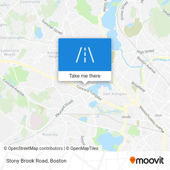 Stony Brook Road map