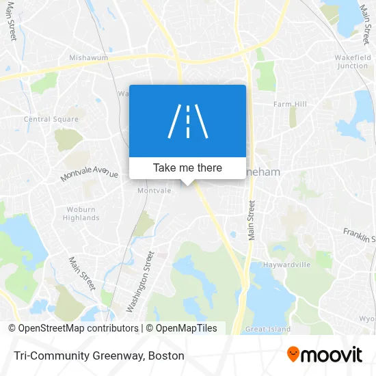 Tri-Community Greenway map