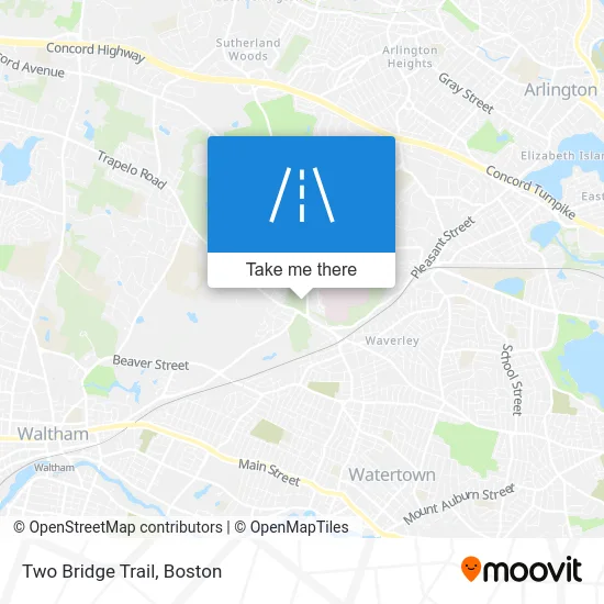 Two Bridge Trail map