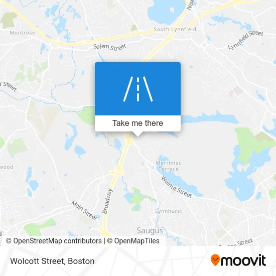 Wolcott Street map