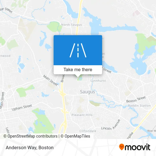 Anderson Way map