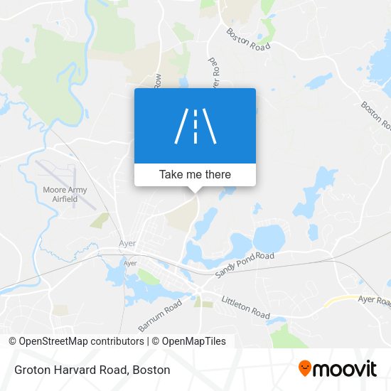 Groton Harvard Road map
