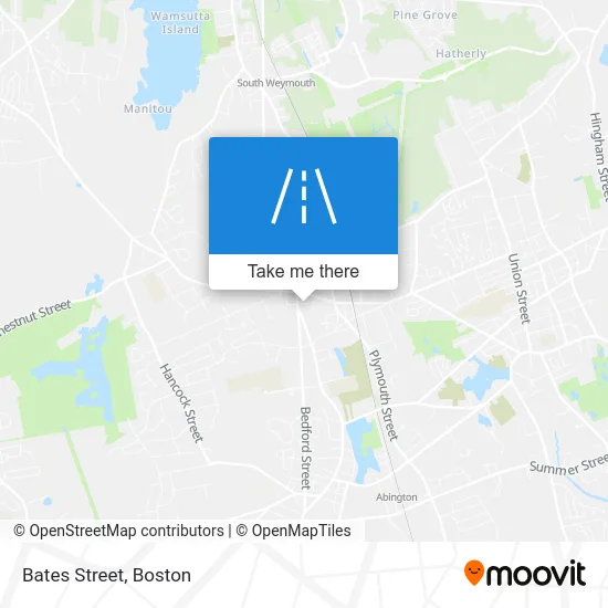 Bates Street map