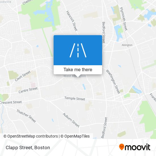 Clapp Street map