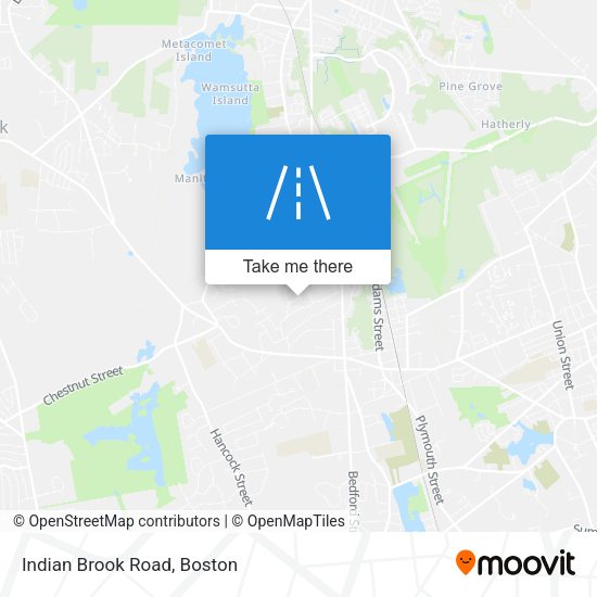 Indian Brook Road map